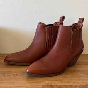Portland Leather Tucson Brown Leather Ankle Boots Genuine leather size 9
